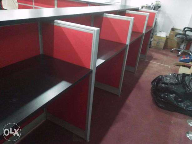 Office Partition Norsed Ent. Full Fabric with Glass Top