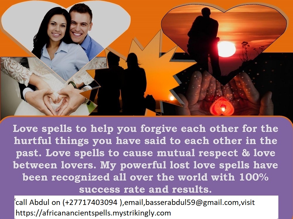 Simple Love Spell in Johannesburg: Real Powerful Love Spells That Work Instantly With Proof, Bring Back Lost Love 24 hours (WhatsApp: +27717403094 ).